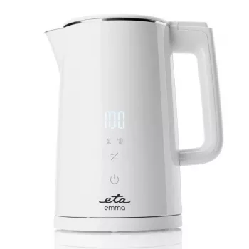 Hervidor eléctrico ETA 1,5 L 2200 W blanco acero inoxidable con termostato ajustable
