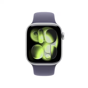 Smartwatch Apple Watch Series 11 GPS + Cellular 42 mm caja de aluminio plata con correa Sport Lila Fog M/L