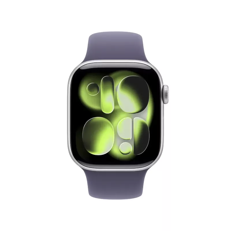 Smartwatch Apple Watch Series 11 GPS + Cellular 42 mm caja de aluminio plata con correa Sport Lila Fog M/L