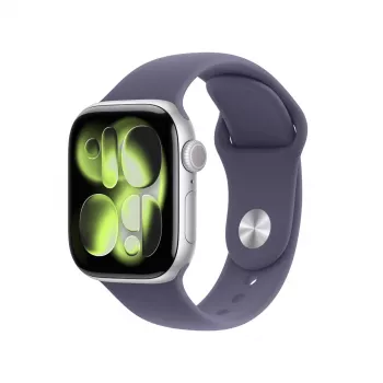 Smartwatch Apple Watch Series 11 GPS + Cellular 42 mm caja de aluminio plata con correa Sport Lila Fog M/L