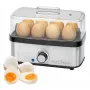 Huevos eléctricos ProfiCook 501275 — acero inoxidable, capacidad para 7 huevos, accesorio para tortilla/escalfado