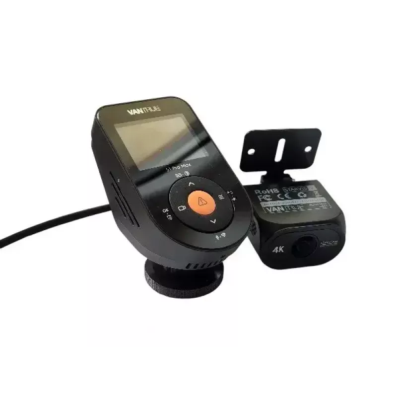 Dashcam para coche VANTRUE S1PRO MAX — grabador compacto de 2 canales, 3840×2160 F/1.8, objetivo principal de 155°, Wi‑Fi, GPS, pantalla de 2 pulgadas, modo aparcamiento, microSD hasta 1 TB