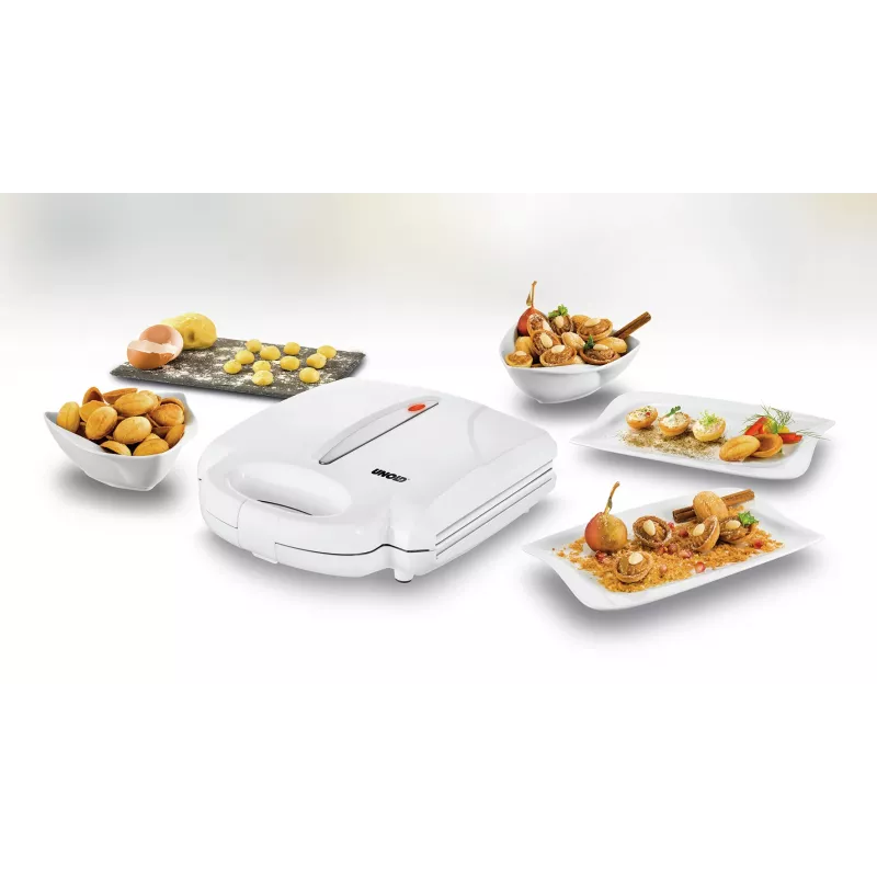 Unold 48360 Gofrera 24 gofres 1400 W acero inoxidable, blanca
