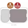 Cubo de basura BRABANTIA 121142 rectangular blanco, 540×363×440 mm