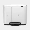 Cubo de basura BRABANTIA 121142 rectangular blanco, 540×363×440 mm