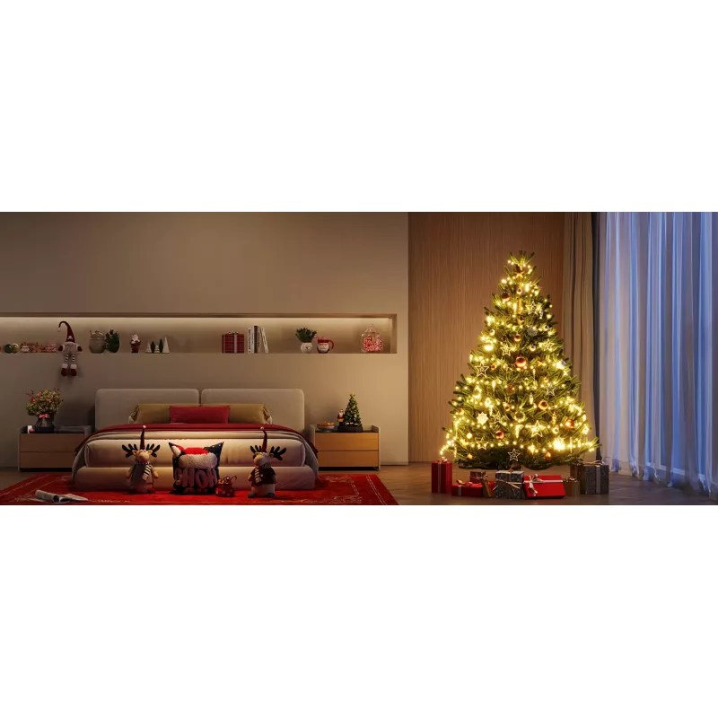 Tira de luces inteligente Govee 2S 20 m, Wi‑Fi/Bluetooth, verde, 20 m de longitud, cable de alimentación de 2,5 m, 6 mm de ancho