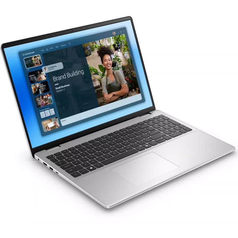 Portátil DELL DC16251 Intel Core 7 150U 40,6 cm (16 inch) Full HD+ 16 GB DDR5-SDRAM 512 GB SSD Wi-Fi 6E (802.11ax) Windows 11 Pro Platino, Plata