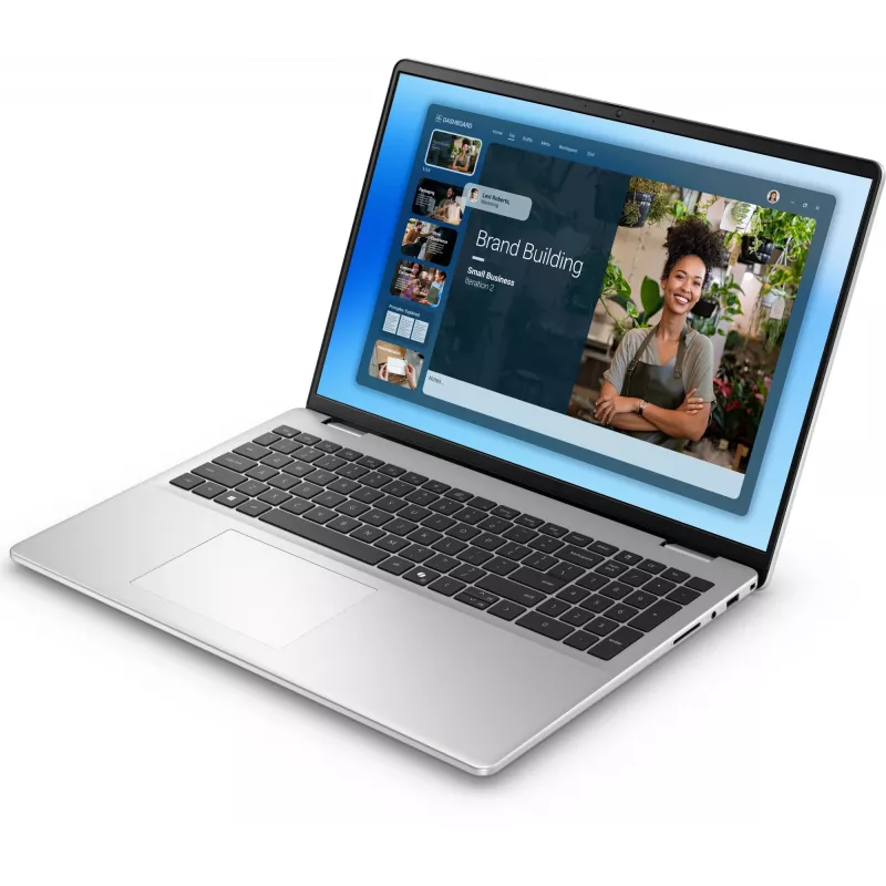 Portátil DELL DC16251 Intel Core 7 150U 40,6 cm (16 inch) Full HD+ 16 GB DDR5-SDRAM 512 GB SSD Wi-Fi 6E (802.11ax) Windows 11 Pro Platino, Plata