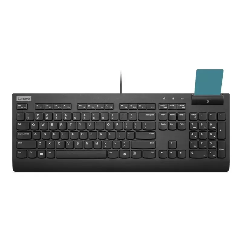 Teclado con cable Lenovo Smartcard II Estonio Negro USB-A interruptor de émbolo