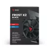 Disipador/radiador SAVIO SAVGCOFROSTBLACKX2 ventilador de 120 mm, compatible con LGA 1156/1155/1150/1151/1200/1366/1700, negro