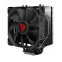 Disipador/radiador SAVIO SAVGCOFROSTBLACKX2 ventilador de 120 mm, compatible con LGA 1156/1155/1150/1151/1200/1366/1700, negro