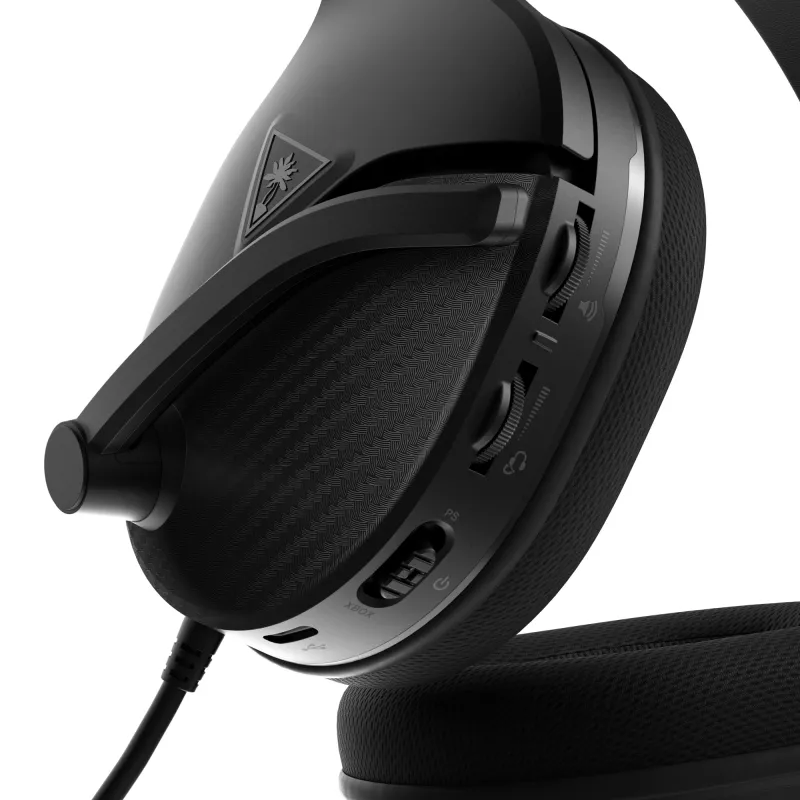 Turtle Beach Recon 200 Negro Gen 2 Auriculares gaming amplificados con cable – PS4, PS5, Xbox Series X o S One y PC