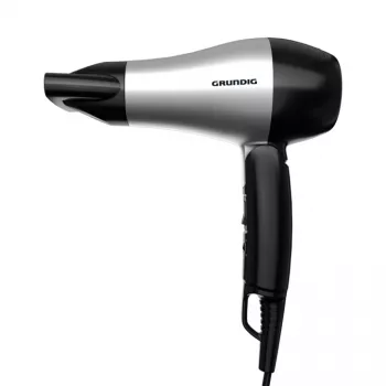 Secador de pelo Grundig HD 2200 1200 W Negro, Plata
