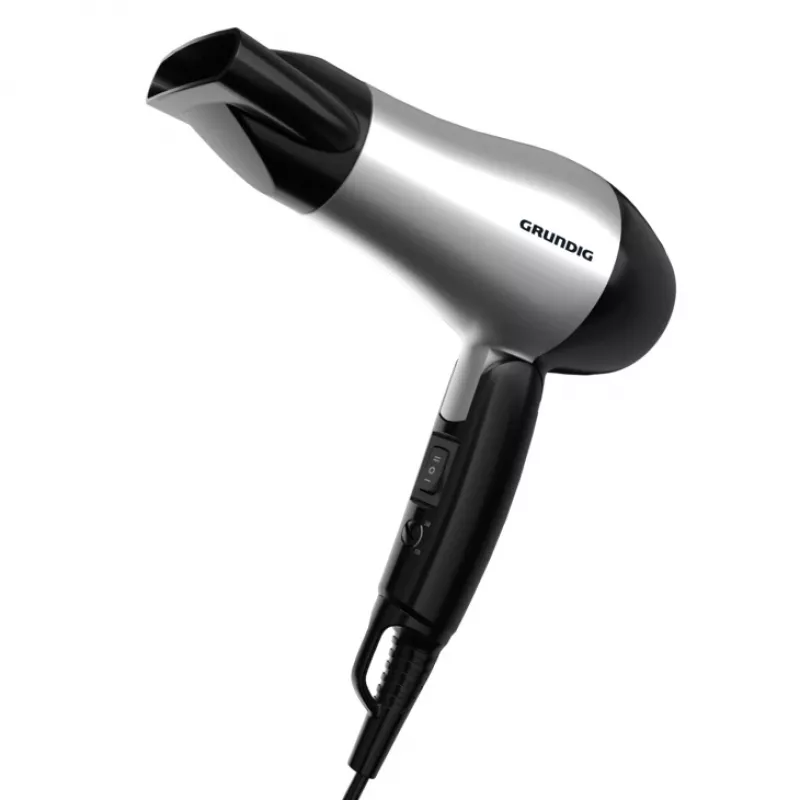 Secador de pelo Grundig HD 2200 1200 W Negro, Plata
