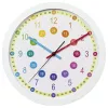 Reloj de cuarzo Hama Easy Learning – redondo, multicolor, blanco