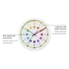 Reloj de cuarzo Hama Easy Learning – redondo, multicolor, blanco
