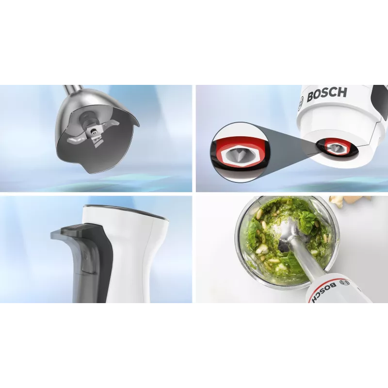 Bosch Serie 4 MSM4W210 batidora 0,6 L batidora de mano 600 W negra, blanca
