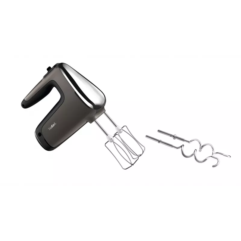 Batidora de mano Tefal Powermix Silence HT654E38 con bol de soporte 600 W gris/negro