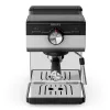 Cafetera espresso KRUPS XP384E10 — semiautomática, depósito de agua de 2 l, 2 tazas, negra/acero inoxidable