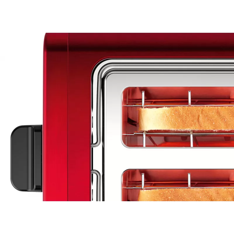 Bosch TAT3P424 tostadora 2 rebanadas 970 W negra, roja