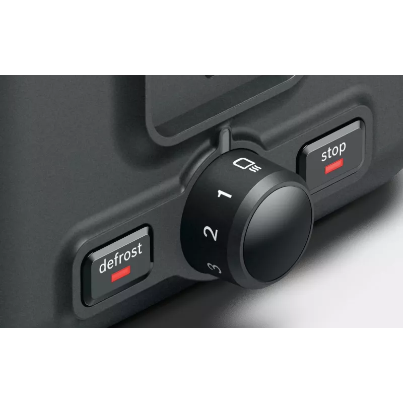 Bosch TAT3P424 tostadora 2 rebanadas 970 W negra, roja