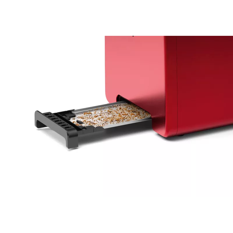 Bosch TAT3P424 tostadora 2 rebanadas 970 W negra, roja