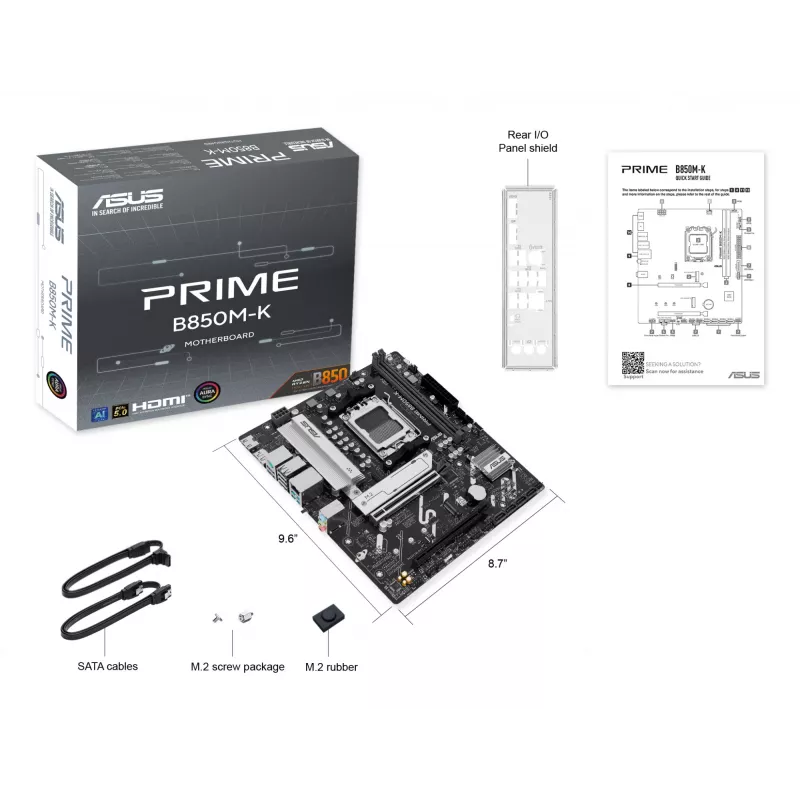 Placa base ASUS PRIME B850M-K AMD B850 socket AM5 micro ATX