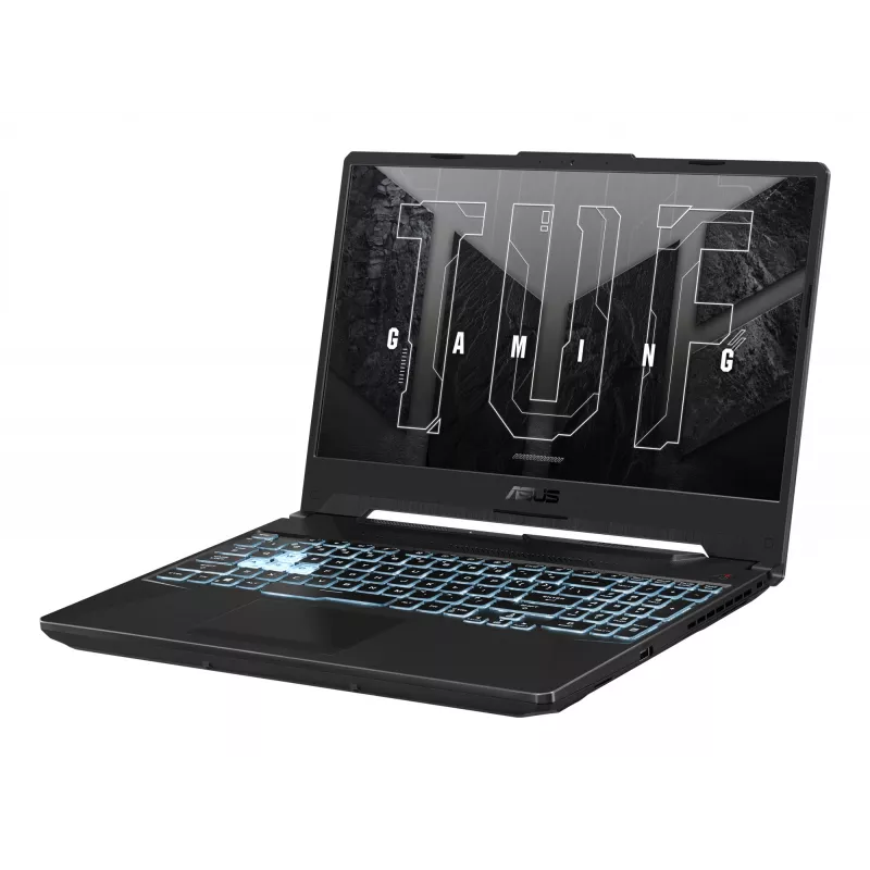 Portátil ASUS TUF Gaming A15 FA506NCG — AMD Ryzen 7 7445HS, 15,6 inch FHD, 16GB DDR5, 512GB SSD, RTX 3050, Win11 Home, negro