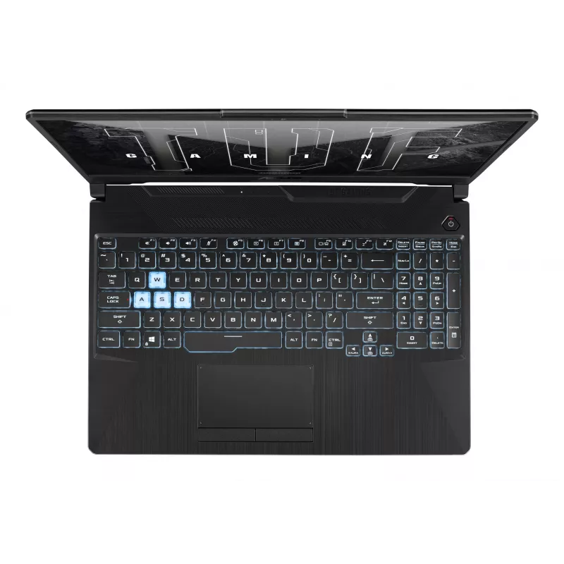 Portátil ASUS TUF Gaming A15 FA506NCG — AMD Ryzen 7 7445HS, 15,6 inch FHD, 16GB DDR5, 512GB SSD, RTX 3050, Win11 Home, negro