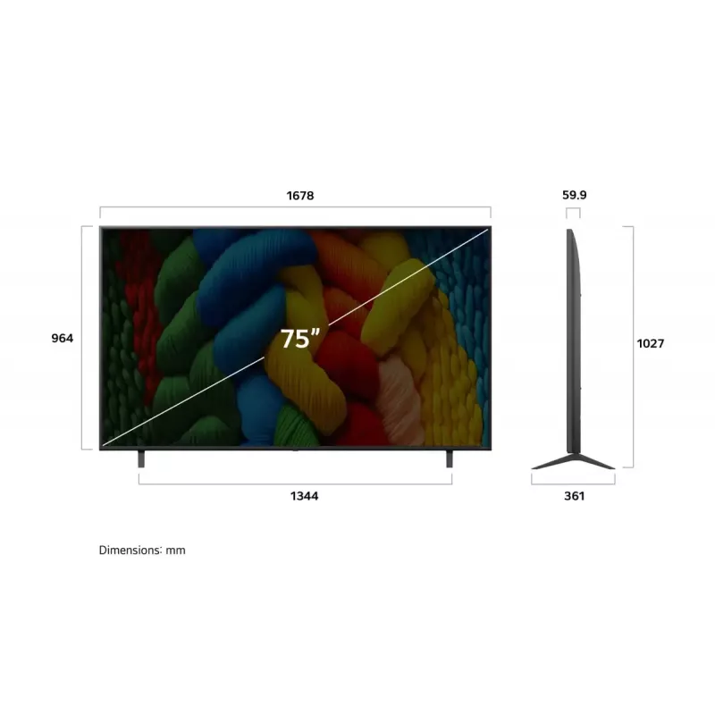 LG NanoCell AI NANO80 75NANO80A3B TV 190,5 cm (75