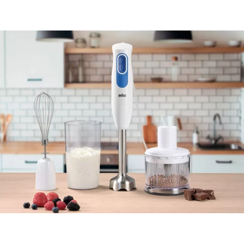 Braun MultiQuick 2 MQ20236MWH 0,5 L batidora de mano 600 W azul, blanco