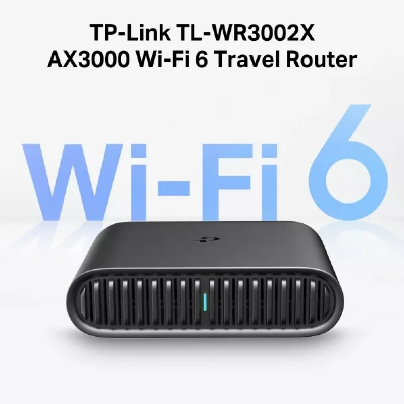 TP-Link TL-WR3002X router Wi-Fi Gigabit Ethernet doble banda (2,4 GHz / 5 GHz) negro