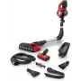 Aspirador de escoba Bosch BCS711PET/cepillo eléctrico batería en seco sin bolsa 0,3 L negro, rojo 3 Ah