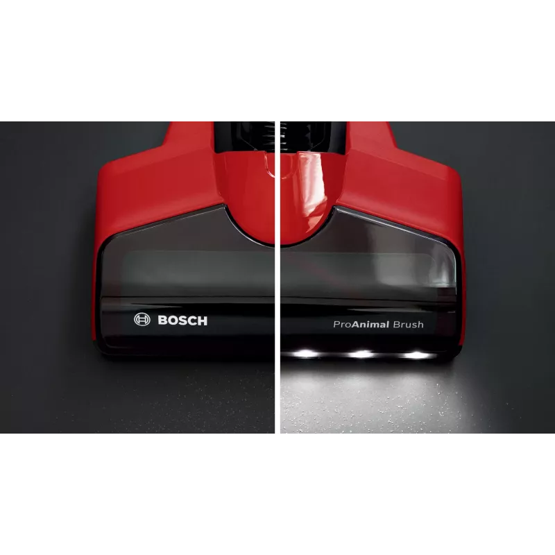 Aspirador de escoba Bosch BCS711PET/cepillo eléctrico batería en seco sin bolsa 0,3 L negro, rojo 3 Ah