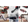 Aspirador de escoba Bosch BCS711PET/cepillo eléctrico batería en seco sin bolsa 0,3 L negro, rojo 3 Ah
