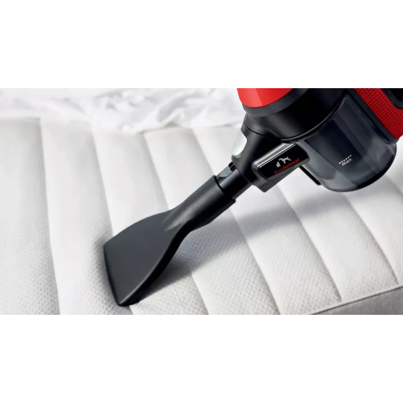 Aspirador de escoba Bosch BCS711PET/cepillo eléctrico batería en seco sin bolsa 0,3 L negro, rojo 3 Ah