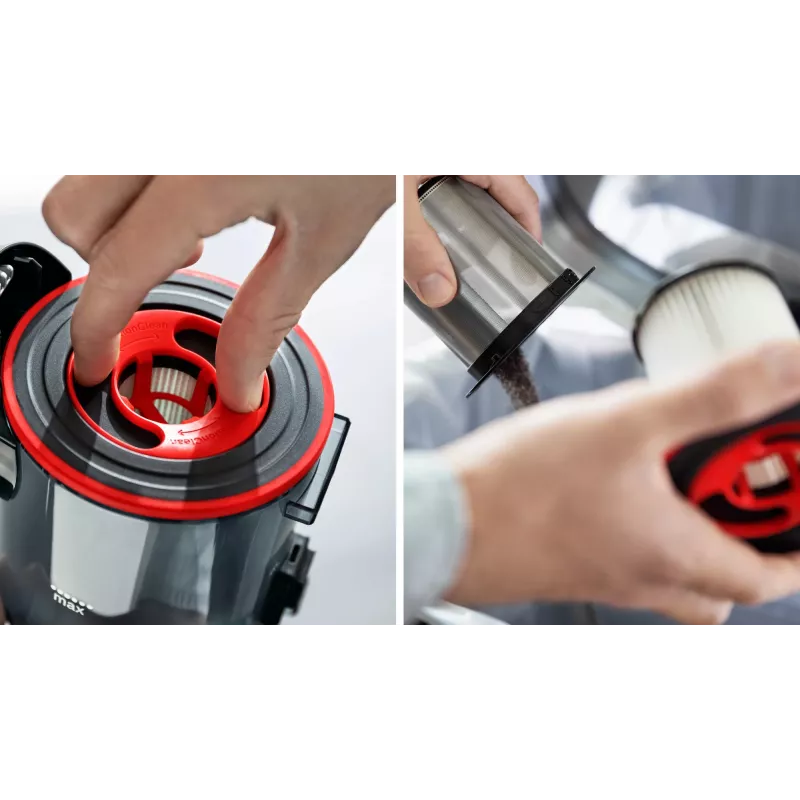 Aspirador de escoba Bosch BCS711PET/cepillo eléctrico batería en seco sin bolsa 0,3 L negro, rojo 3 Ah