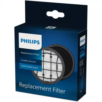 Filtro Philips XV1681 para aspirador de escoba, negro/blanco, 1 unidad
