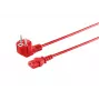 Microconnect MC-SCHUANGC13180R Cable de alimentación rojo 1,8 m conector macho tipo E+F conector hembra C13