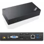 Estación de acoplamiento/replicador de puertos para portátil Lenovo 03X7194 con cable USB 3.2 Gen 1 (3.1 Gen 1) Type-C negro