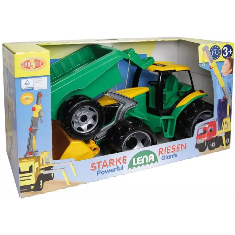 Tractor Lena GIGA TRUCKS ZL-02123 con pala y remolque