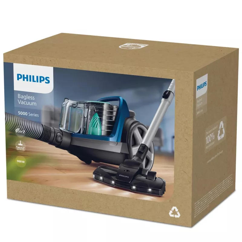 Aspirador Philips serie 5000 FC9557/09 1,5 l aspirador de arrastre en seco 900 W sin bolsa