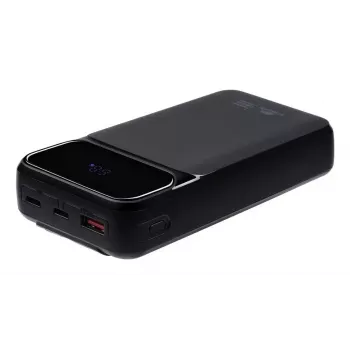 Batería externa portátil Rivacase VA2221 — 20000 mAh LiPo, PD 3.0 y QC 3.0, 3 conectores (1×A, 2×C), salida 22,5 W