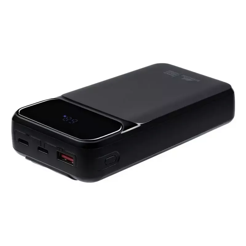 Batería externa portátil Rivacase VA2221 — 20000 mAh LiPo, PD 3.0 y QC 3.0, 3 conectores (1×A, 2×C), salida 22,5 W