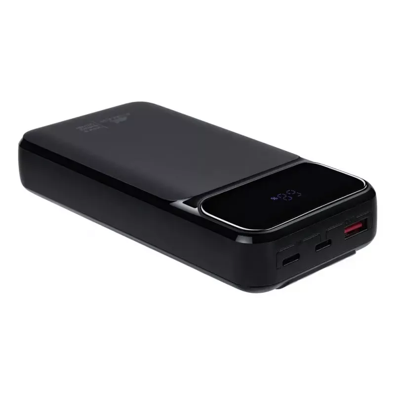 Batería externa portátil Rivacase VA2221 — 20000 mAh LiPo, PD 3.0 y QC 3.0, 3 conectores (1×A, 2×C), salida 22,5 W