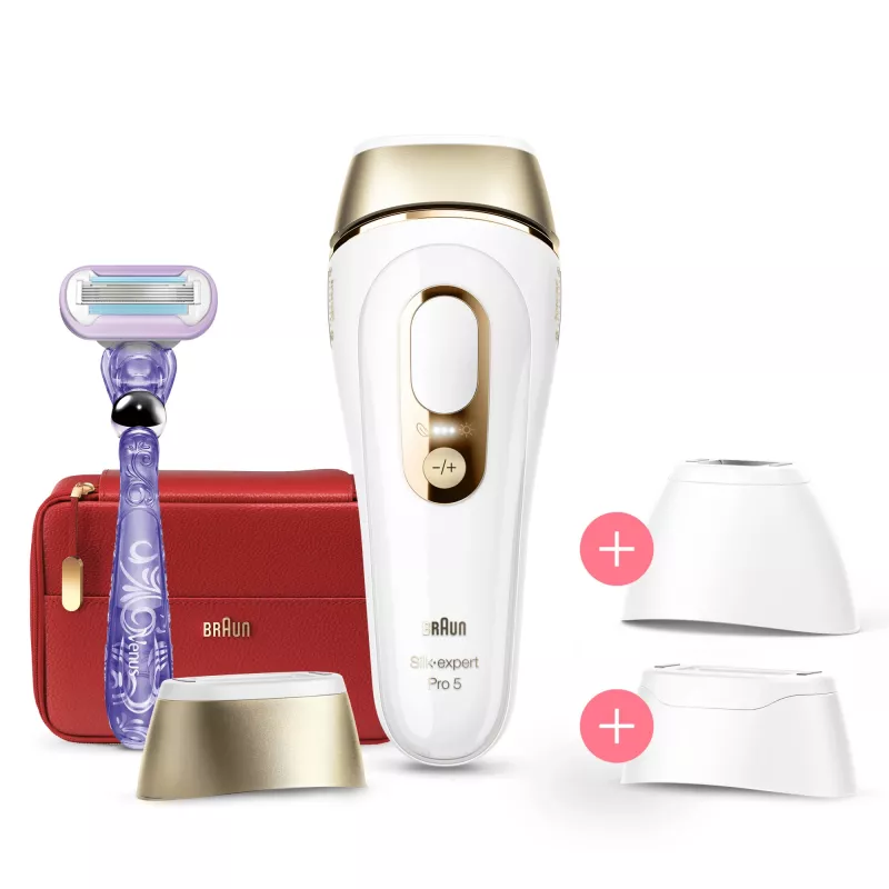 Braun Silk-expert Pro Silk·expert Pro 5 PL5267 luz pulsada intensa (IPL) Oro, Blanco