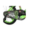 Bicicleta infantil HUFFY Minecraft 16 inch verde — cuadro de acero de 16 inch, transmisión de una velocidad, frenos de llanta delantero y trasero