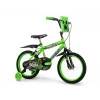 Bicicleta infantil HUFFY Minecraft 16 inch verde — cuadro de acero de 16 inch, transmisión de una velocidad, frenos de llanta delantero y trasero
