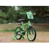 Bicicleta infantil HUFFY Minecraft 16 inch verde — cuadro de acero de 16 inch, transmisión de una velocidad, frenos de llanta delantero y trasero