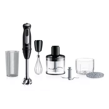 Braun MultiQuick 5 MQ55.254MBK 0,5 l Batidora de brazo 1000 W Negro, Acero inoxidable